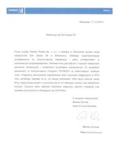 Dokument referencyjny Sali Zabaw Oli — skan 3
