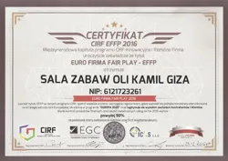 Dokument referencyjny Sali Zabaw Oli — skan 4